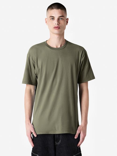 men solid short sleeve oversized t-shirt - 21789232 - Very Small Image - 1