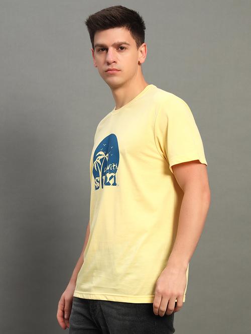 men chest print short sleeve regualr fit t-shirt - 21789608 - Very Small Image - 1