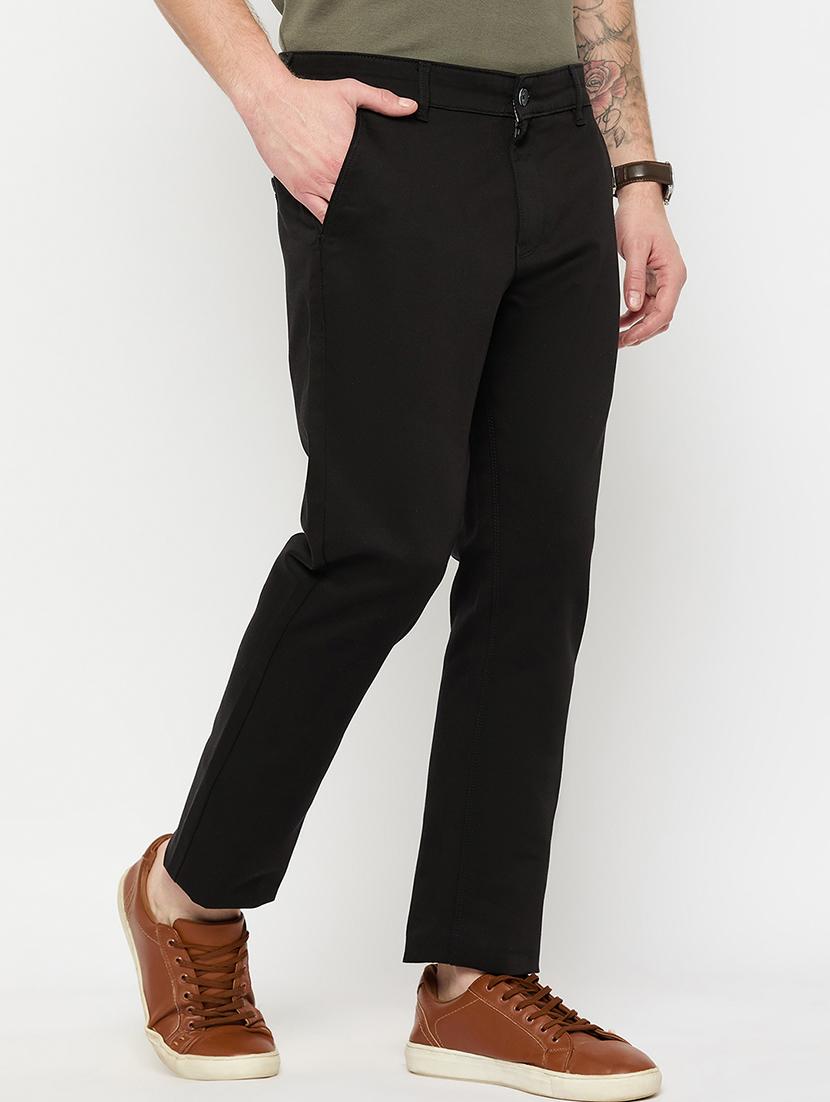 men solid mid rise casual chinos - 21790961 - Zoom Image - 1