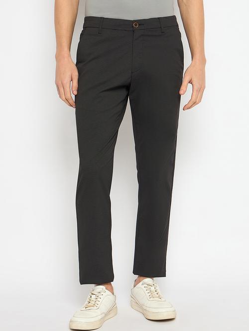 men solid mid rise casual chinos - 21790968 - Very Small Image - 1