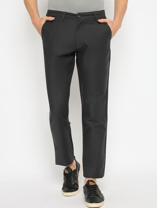 men solid mid rise casual chinos - 21790971 - Very Small Image - 1
