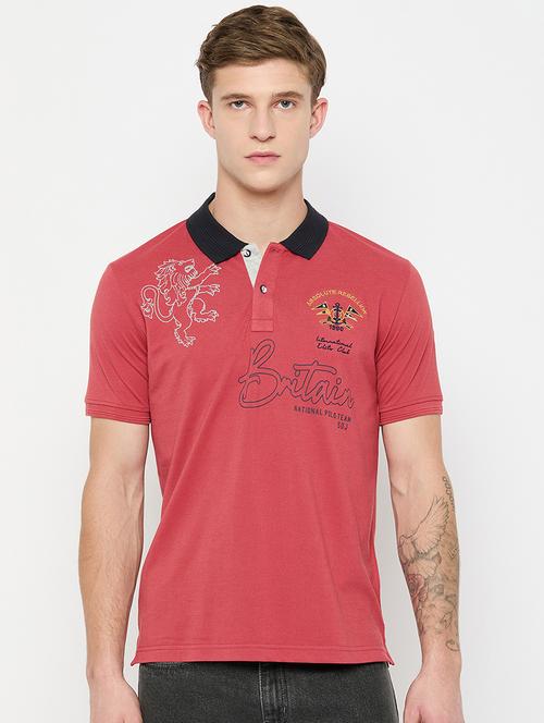 men printed short sleeves polo t-shirt - 21790986 - Very Small Image - 1