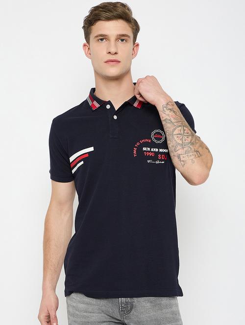 men printed short sleeves polo t-shirt - 21790993 - Very Small Image - 1