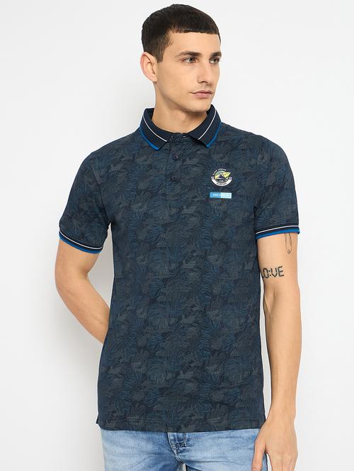 men printed short sleeves polo t-shirt - 21791036 - Very Small Image - 1