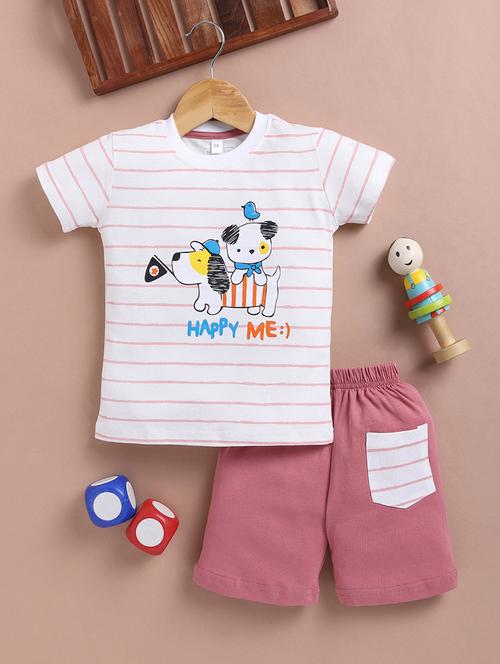 kids printed short and t-shirt set - 21791454 - Very Small Image - 1