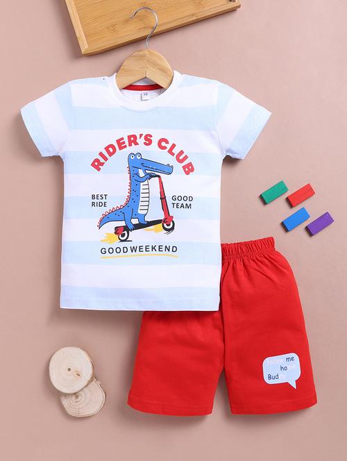 kids printed short and t-shirt set - 21791465 - Very Small Image - 1
