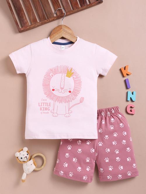 kids printed short and t-shirt set - 21791471 - Very Small Image - 1