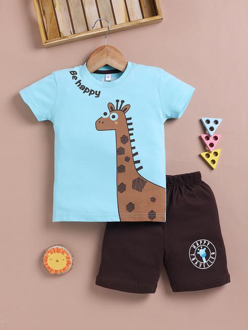 kids printed short and t-shirt set - 21791476 - Very Small Image - 1
