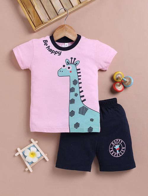 kids printed short and t-shirt set - 21791477 - Very Small Image - 1