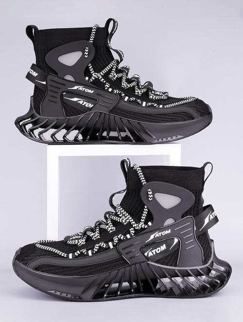 men lace up high ankle sneaker - 21793874 - Very Small Image - 1