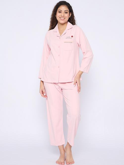 women long sleeves nightwear pyjama set - 21793991 - Very Small Image - 1