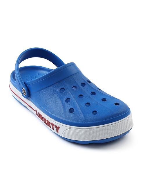 men blue solid clog - 21794087 - Very Small Image - 1