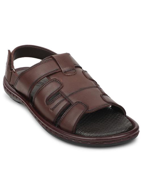 men brown back strap sandal - 21794103 - Very Small Image - 1