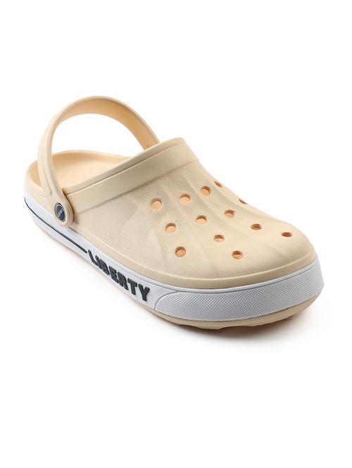 men beige solid clog - 21794179 - Very Small Image - 1