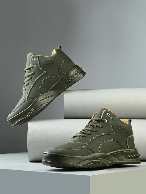 men olive lace up boot - 21794210 - Very Small Image - 1