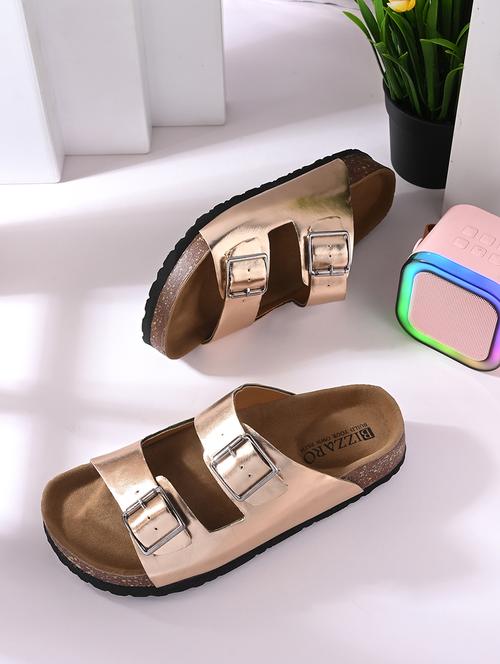 women metallic slip on sandal - 21794264 - Very Small Image - 1