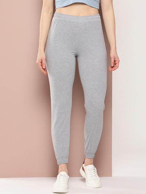 women solid high rise slim fit jogger - 21796530 - Very Small Image - 1