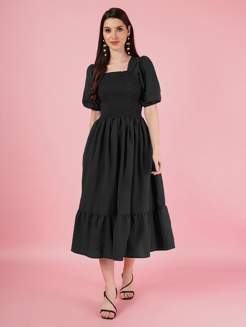 women puff sleeves tiered dress - 21796897 - Very Small Image - 1