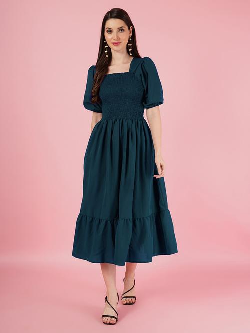 women puff sleeves tiered dress - 21796898 - Very Small Image - 1