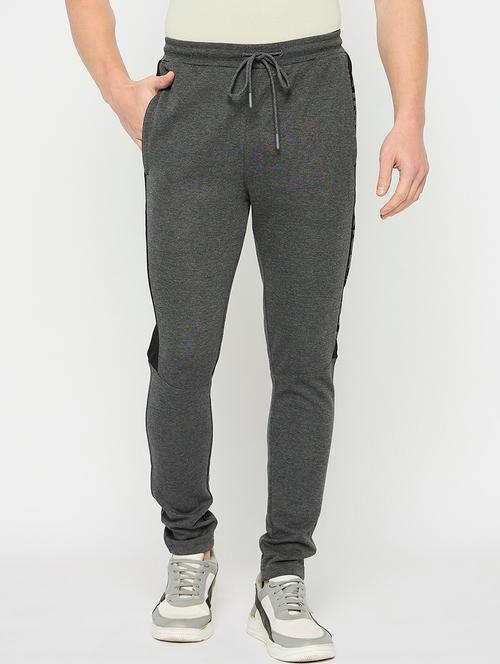 men tapered mid rise full length track pant - 21797019 - Very Small Image - 1