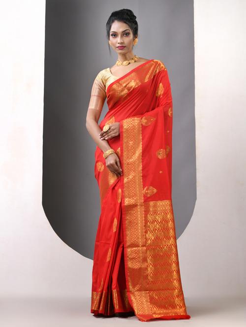 women self design bordered saree with blouse - 21839618 - Very Small Image - 1