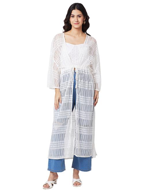 women laced long sleeves regular shrug - 21840146 - Very Small Image - 1