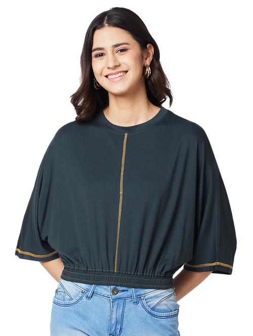 women solid round neck regular t-shirt - 21840830 - Very Small Image - 1