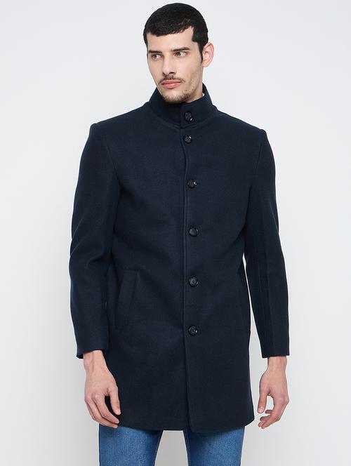 men stand collared long sleeves trenchcoat coat - 21840979 - Very Small Image - 1