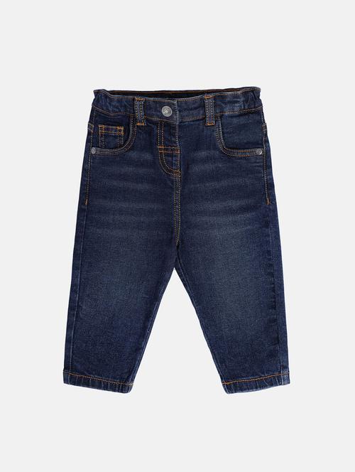 girls solid mid rise slim fit jean - 21841004 - Very Small Image - 1