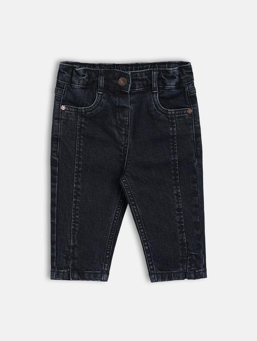 girls blue denim plain jean - 21841005 - Very Small Image - 1