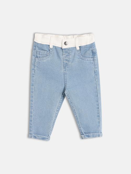 boys light blue denim plain jean - 21841008 - Very Small Image - 1