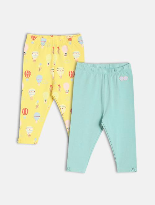 girls pack of 2 printed legging - 21841040 - Very Small Image - 1