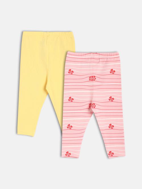 girls pack of 2 printed legging - 21841042 - Very Small Image - 1