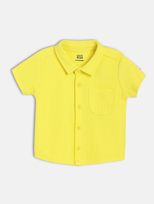 boys solid short sleeve regular fit shirt - 21841080 - Very Small Image - 1
