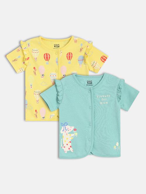 kids pack of 2 printed short sleeves t-shirt - 21841157 - Very Small Image - 1