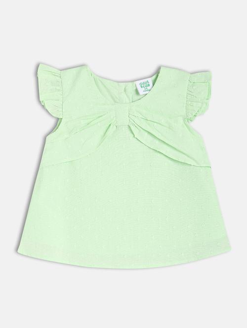 girls neo mint solid round neck top - 21841167 - Very Small Image - 1