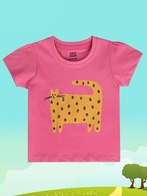 girls graphic round neck t-shirt - 21841178 - Very Small Image - 1