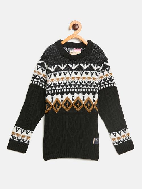 kids self designed long sleeves sweater - 21841216 - Very Small Image - 1