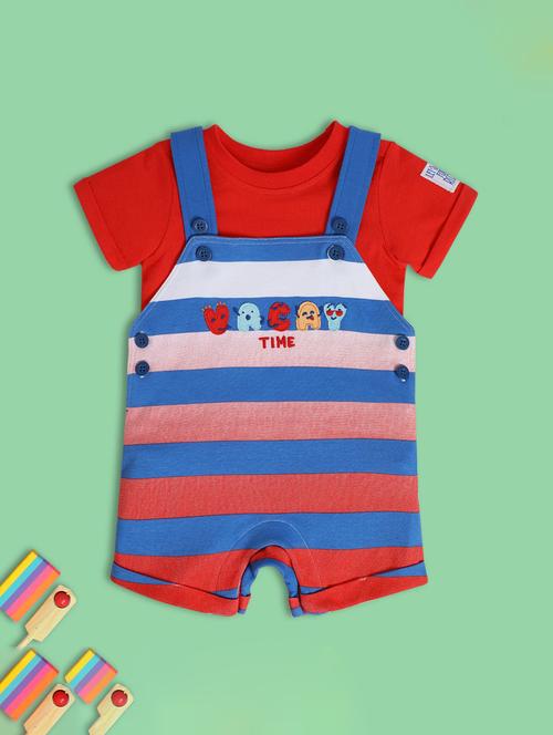 boys striped t-shirt & dungarees sets  - 21841252 - Very Small Image - 1
