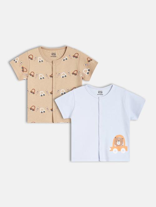 boys pack of 2 printed t-shirt - 21841271 - Very Small Image - 1