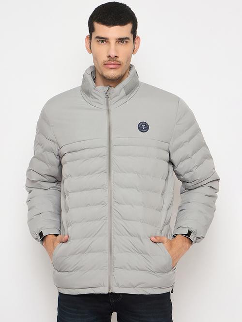 men solid long sleeves puffer jacket - 21841332 - Very Small Image - 1