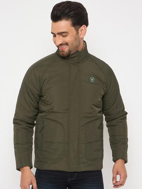 men long sleeves stand collar reversible puffer jacket - 21841341 - Very Small Image - 1