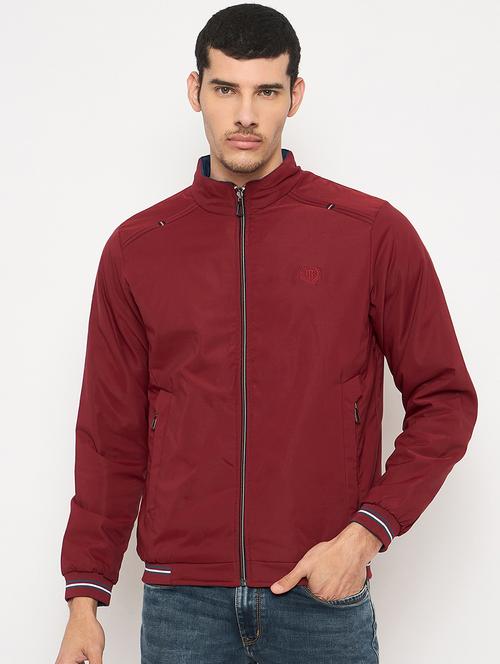 Men Solid Long Sleeve Reversible Bomber Jacket - 21841386 - Very Small Image - 1