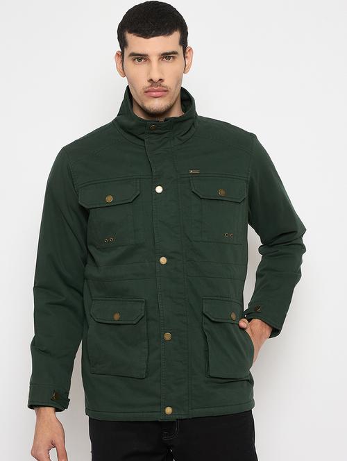 men solid long sleeve bomber jacket - 21841401 - Very Small Image - 1