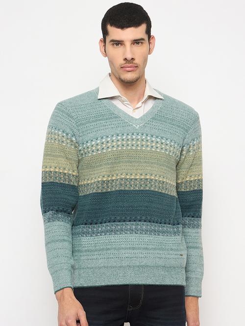 men pullover long sleeve color block - 21841415 - Very Small Image - 1