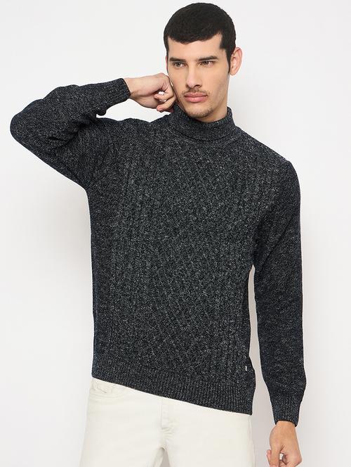 men pullover long sleeve self design - 21841418 - Very Small Image - 1