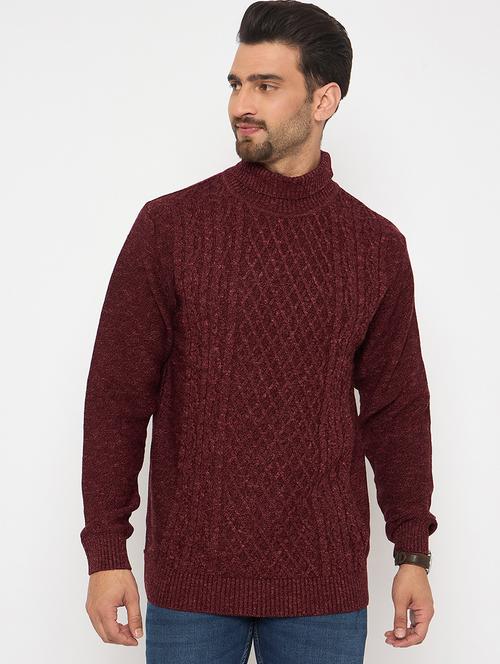 men pullover long sleeve self design - 21841419 - Very Small Image - 1