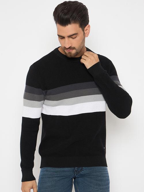 men pullover long sleeve color block - 21841420 - Very Small Image - 1