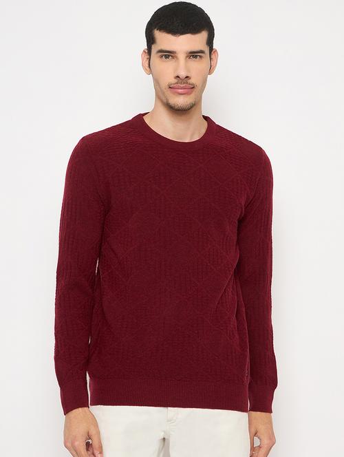 men pullover long sleeve self design - 21841423 - Very Small Image - 1