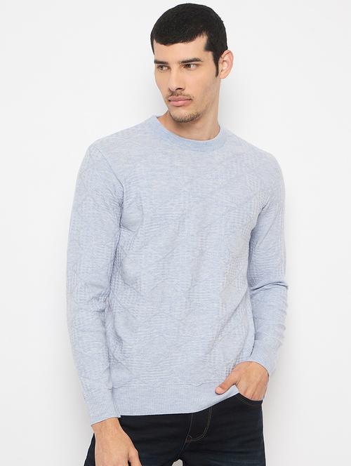 men pullover long sleeve self design - 21841424 - Very Small Image - 1